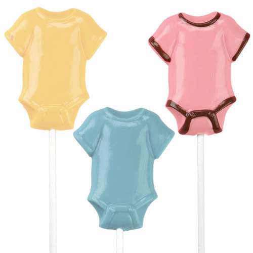 Baby Onesie Lollipop Chocolate Mould - Click Image to Close